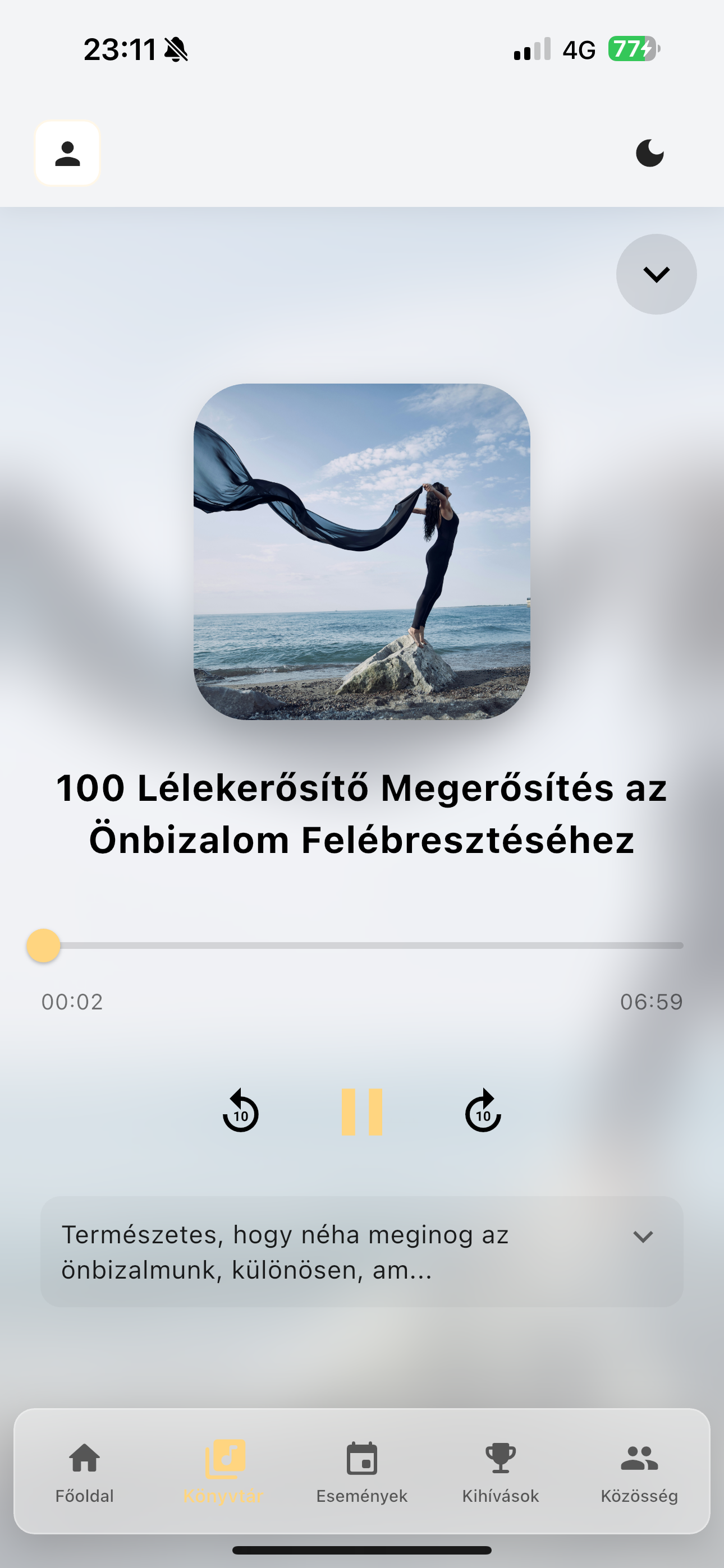 Statisztikák képernyő